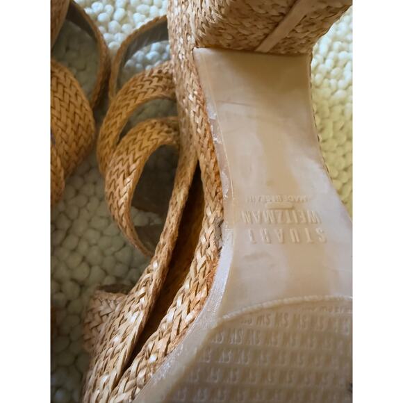Stuart Weitzman Braided Woven Cord Platform Heels - Picture 4 of 9